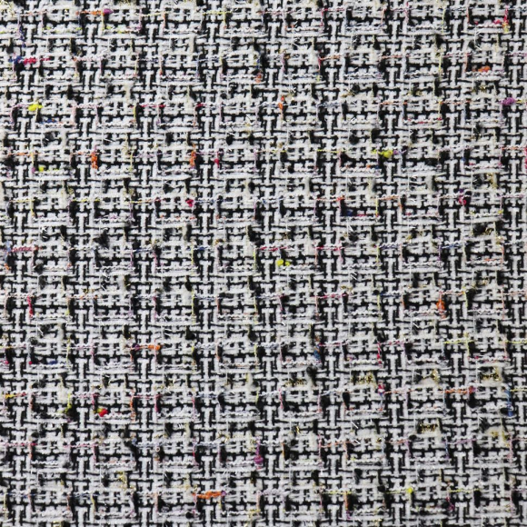 Ткань Твид Шанель 380 г кв.м 100% полиэстер шир.148 см арт.Р.19216.01 цв.01 мультиколор уп.25м