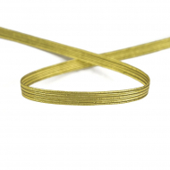 29956_Резинка продежка 6,5 мм, цвет золотистый люрекс