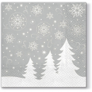 162847_Салфетки трехслойные для декупажа, коллекция "Lunch" PAW Decor Collection "В сказочном лесу (серебр 162847_Салфетки трехслойные для декупажа, коллекция "Lunch" PAW Decor Collection "В сказочном лесу (серебр