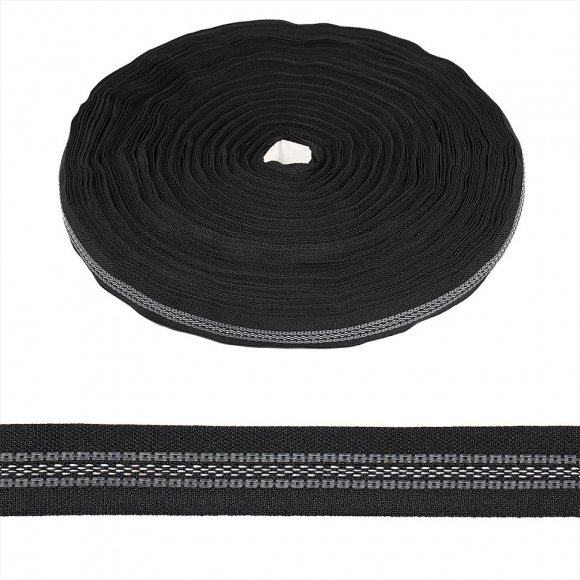 Корсаж брючный с латексной нитью 20мм Ш20Ч-50 узкая уп.50м