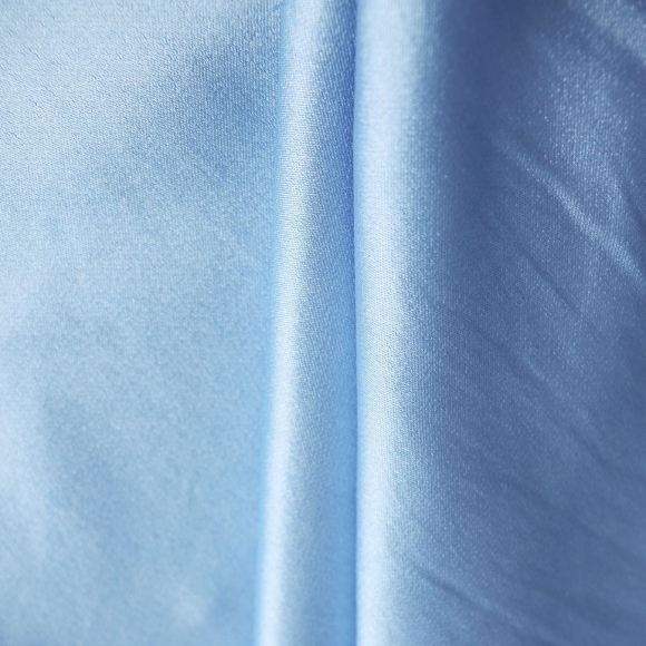 Ткань креп сатин 130 г/м? 100% полиэстер шир.115 см арт.Р.14907.08 цв.08 голубой уп.5м Ткань креп сатин 130 г/м? 100% полиэстер шир.115 см арт.Р.14907.08 цв.08 голубой уп.5м