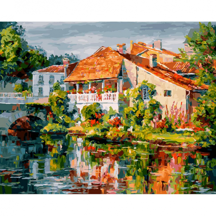 Картины по номерам Белоснежка арт.БЛ.464-ART Франция. Аквитания 40х50 см
