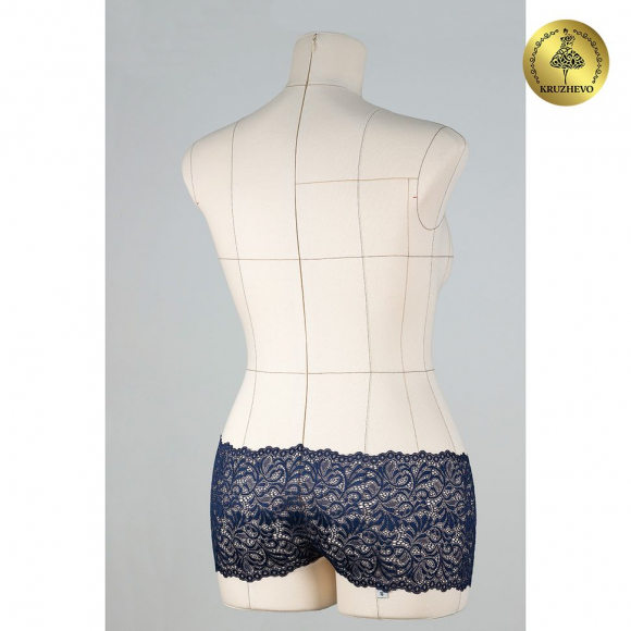 Кружево-стрейч KRUZHEVO арт.TBY 8012 шир.180мм цв.S919 синий сапфир уп.20м