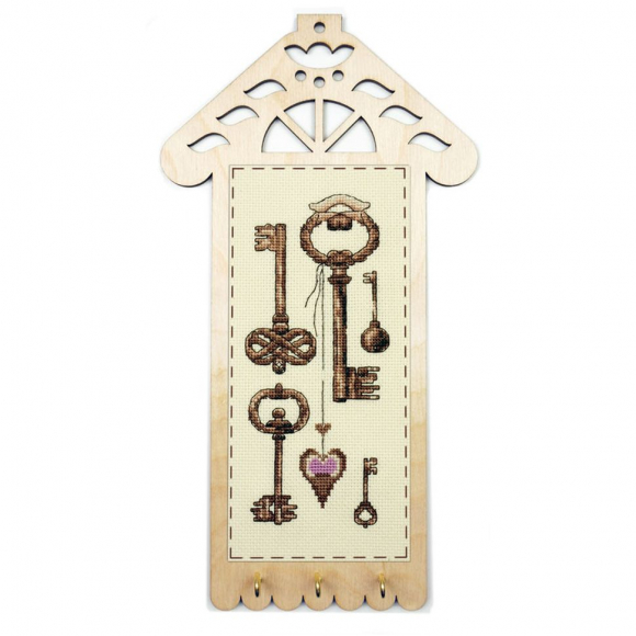126778_Набор для вышивания "Ключики" с пришивной рамкой