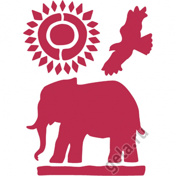 Трафарет, 3D "Африка"