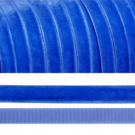 Лента бархатная арт.TBY.LB1050 нейлон шир.10мм цв.василек уп.20м