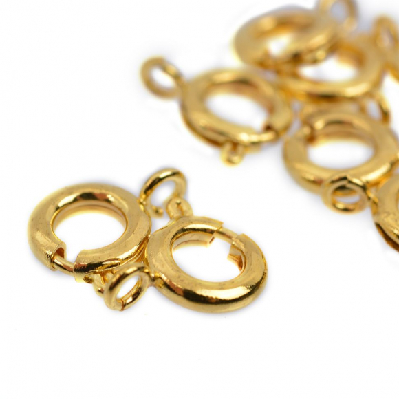 Замок Якорь MAGIC 4 HOBBY для бус  арт.MH.11197-1 цв.золото 7мм уп.50шт