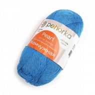 Пряжа для вязания ПЕХ Жемчужная (50% хлопок, 50% вискоза) 5х100г/425м цв.420 Арктика