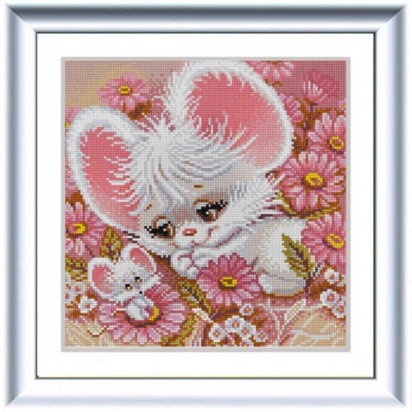 Рисунок на ткани (Бисер) КОНЁК арт. 1318 Мышки-нарушки 25х25 см