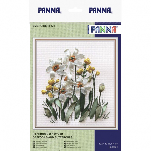 Набор для вышивания PANNA арт. C-0941 Нарциссы и лютики 12,5х12 см