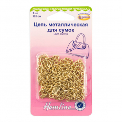 129896_Цепь металлическая для сумок, 120 см