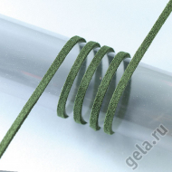 55223_Шнур зеленый из алькантары