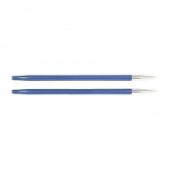 47504 Knit Pro Спицы съемные для вязания Zing 4,5мм для длины тросика 28-126см, алюминий, иолит (фиолетовый) 2шт