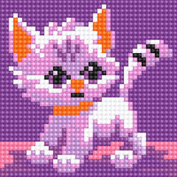 Алмазная мозаика Ah5193 Котенок 10х10