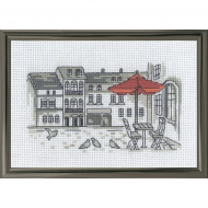 Набор для вышивания PERMIN арт.13-1392 Зонтик 15х10 см