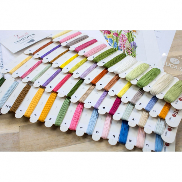 Набор для вышивания LUCA-S арт. B2388 Мартовский букет 28х30 см