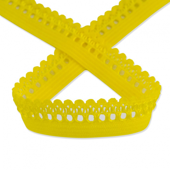 177535_Резинка отделочная ажурная, цвет желтый 177535_Резинка отделочная ажурная, цвет желтый