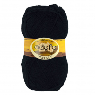 Пряжа ADELIA NATALI (100% акрил) 10х50г/300м цв.20 ЧЕРНЫЙ