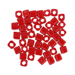 Бисер Япония "TOHO" CUBE №2  4 мм 5 х 5 г №0045 вишневый