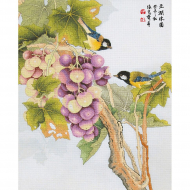 Набор для вышивания крестом XIU CRAFTS арт.2030815 Спелая гроздь винограда 40,5х33 см