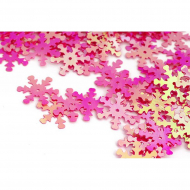 Пайетки россыпью арт.TBY-FLK524 18мм цв.028 ярк.розовый уп.50г