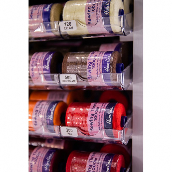 184033_Стенд нити универсальной HEMLINE 1000 м, 45 цветов