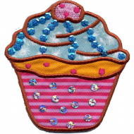 Термоаппликация HKM "Мафин с паетками" Термоаппликация HKM "Мафин с паетками"