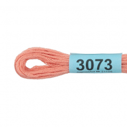 Нитки для вышивания Gamma мулине (3071-3172) 100% хлопок 24 x 8 м цв.3073 персиковый