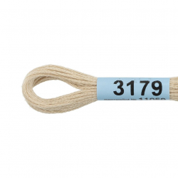 Нитки для вышивания Gamma мулине (3173-6115) 100% хлопок 24 x 8 м цв.3179 бежевый