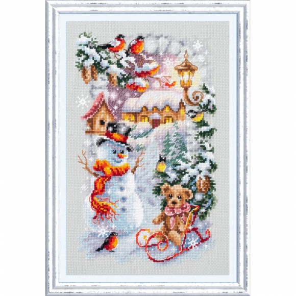 Набор для вышивания ЧУДЕСНАЯ ИГЛА арт.110-951 Весёлая зима 17x27 см