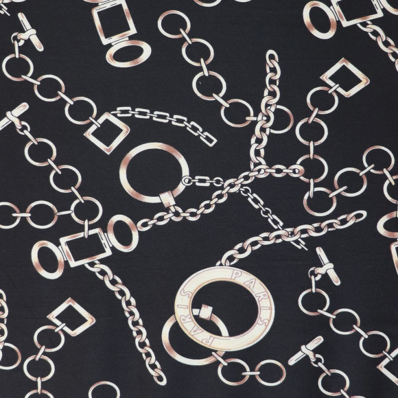 Ткань шелк Армани 90г/м? 97% полиэстер, 3% спандекс шир.145см арт.Р.18555.02 цв.02 черный рул.30м