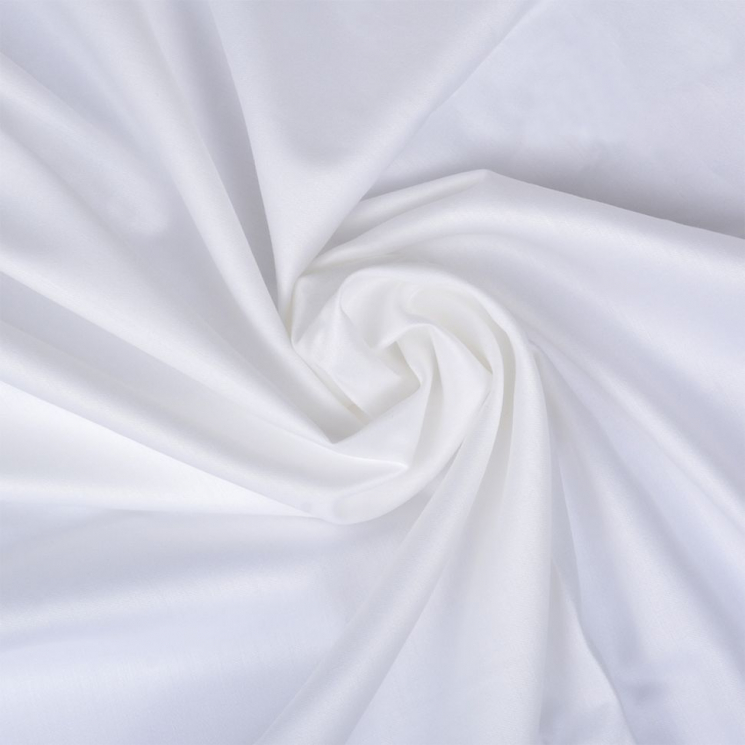 Ткань Сатин мерсеризован.гладкокраш., арт.WH V-01, 130г/м?,100% хлопок, шир.240см, цв.белоснежный, рул.30м