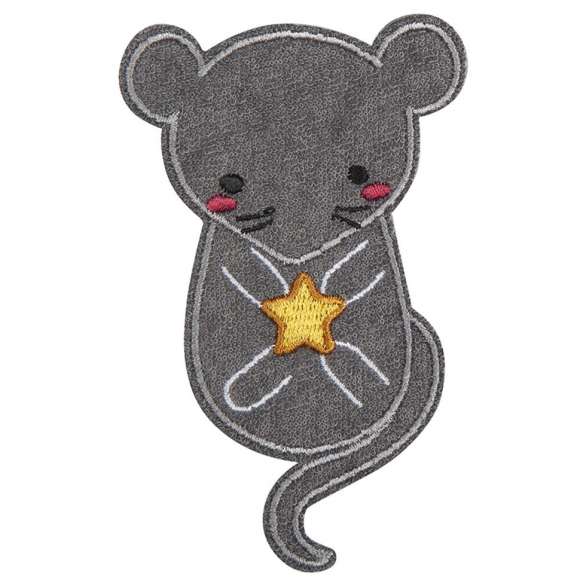 Термоаппликация "Мышь с звездой"