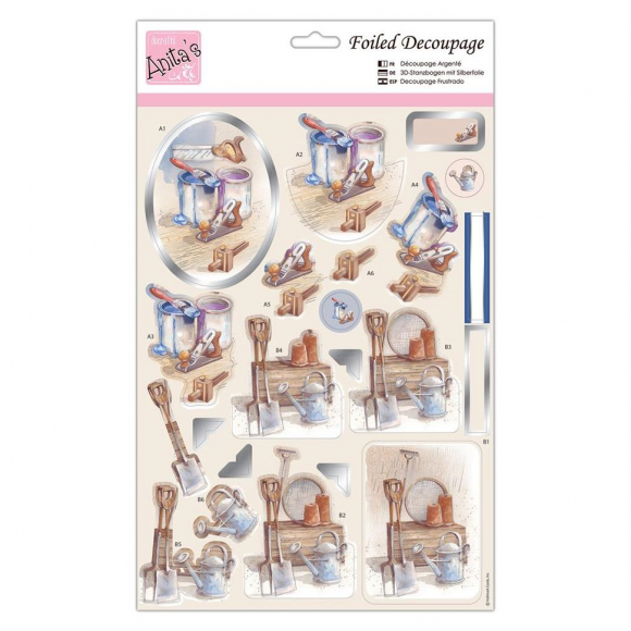 184075_Бумага фольгированная с высечкой для создания объемных композиций (Папертоль) "Будни садовника" 184075_Бумага фольгированная с высечкой для создания объемных композиций (Папертоль) "Будни садовника"