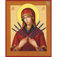 168858_Картина стразами "Богородица Семистрельная"