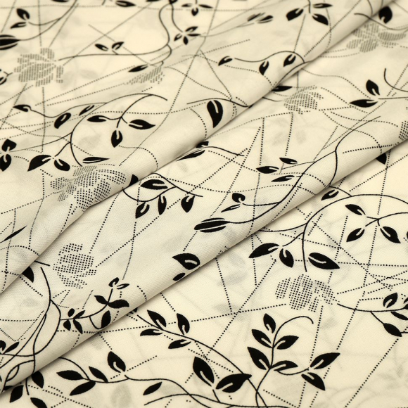 Ткань Штапель  TBY Vi-2108031-c3 плот 110г/м2 100% вискоза шир. 145 см цв.с3 белый рул.25м