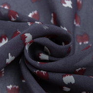 Ткань Креп-шифон 85 г/м? 100% полиэстер шир.150 см арт.Р.39616.02 цв.02 графитовый рул.30м Ткань Креп-шифон 85 г/м? 100% полиэстер шир.150 см арт.Р.39616.02 цв.02 графитовый рул.30м