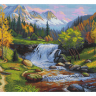 Картины мозаикой Molly арт.KM0265 Прищепа. Горный ручей (37 цветов) 40х50 см