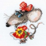Набор для вышивания АЛИСА арт.0-76 Мышуля 12х13 см