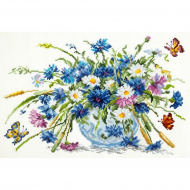 Набор для вышивания ЧУДЕСНАЯ ИГЛА арт.40-43 Васильки 32х22 см