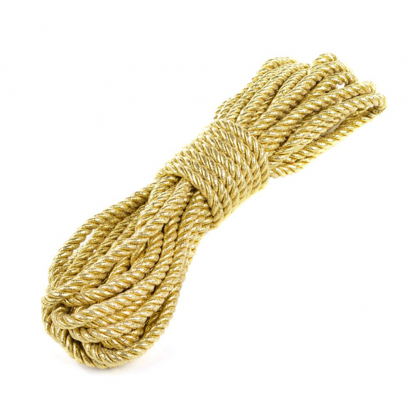 Шнур витой мебельный арт.SHDV014 10мм уп.10м ярк.золото