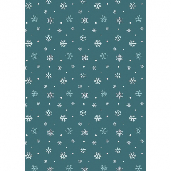 Ткань для пэчворка PEPPY Новогоднее Волшебство 135 г/м? 100% хлопок цв.НВ-19 т.зеленый уп.50х50 см