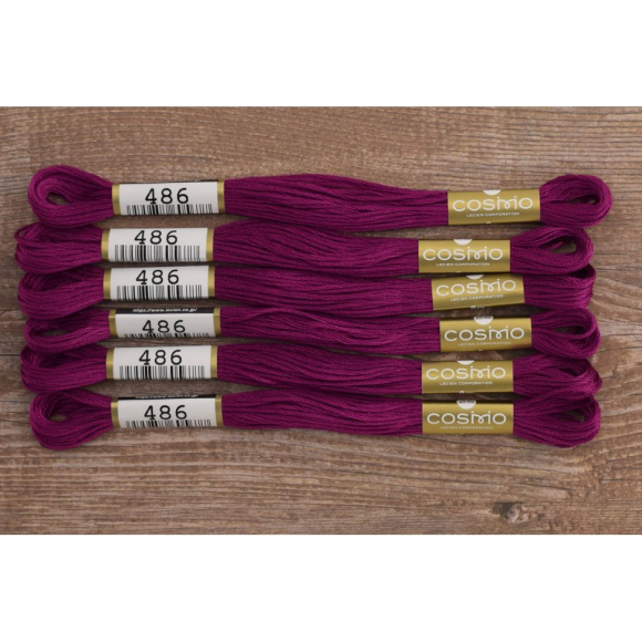 Мулине COSMO однотонный цвет 486 Мулине COSMO однотонный цвет 486