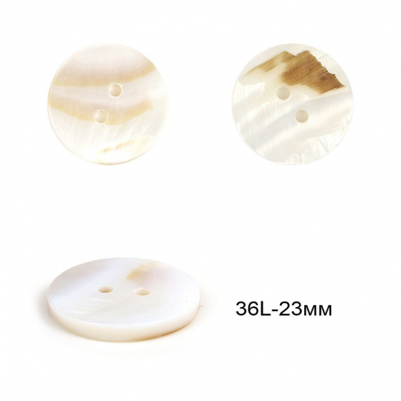 Пуговицы пластик TBY.80146 цв.белый перламутр 36L-23мм, 2 прокола, 50 шт Пуговицы пластик TBY.80146 цв.белый перламутр 36L-23мм, 2 прокола, 50 шт