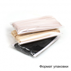 Резинка TBY бельевая (для бретелей) 12мм арт.12RBB05322 цв.F322 черный уп.25м