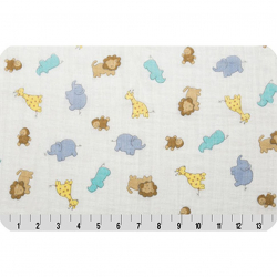 Ткань для пэчворка PEPPY Embrace (марлевка) 120 г/м? 100% хлопок цв.jungle multi уп.100х125 см