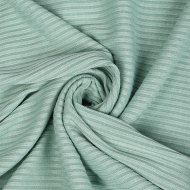 Ткань трикотаж лапша 320 г/м? 62% пэ, 30% вискоза, 8% спандекс шир.160 см арт.С.1855.02 цв.полынь рул.30м