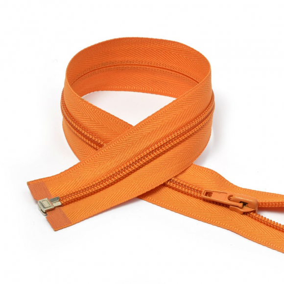 Молния MaxZipper пласт. спираль №5-N 55см цв.F158 св.оранжевый уп.50шт