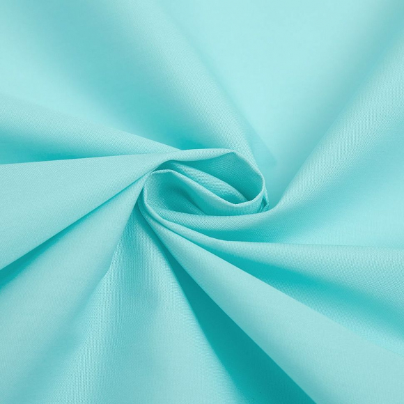 Ткань рубашечная 115 г кв.м 65% полиэстер, 35% хлопок шир.150 см арт.Р.32703.05 цв.05 тиффани уп.25м