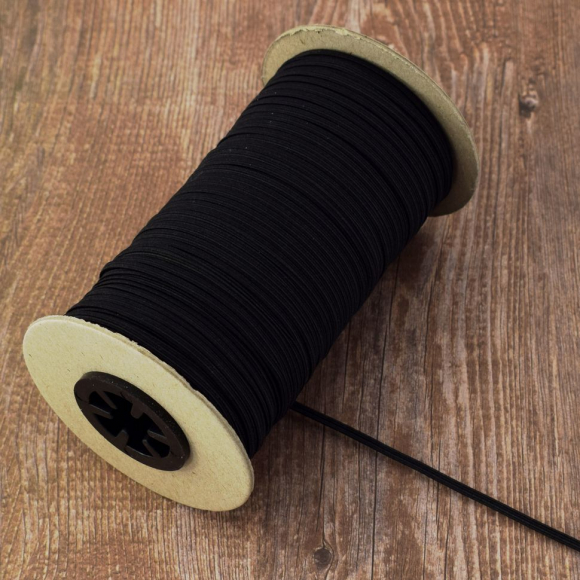 Резинка продежка, 2,6 мм, цвет черный Резинка продежка, 2,6 мм, цвет черный